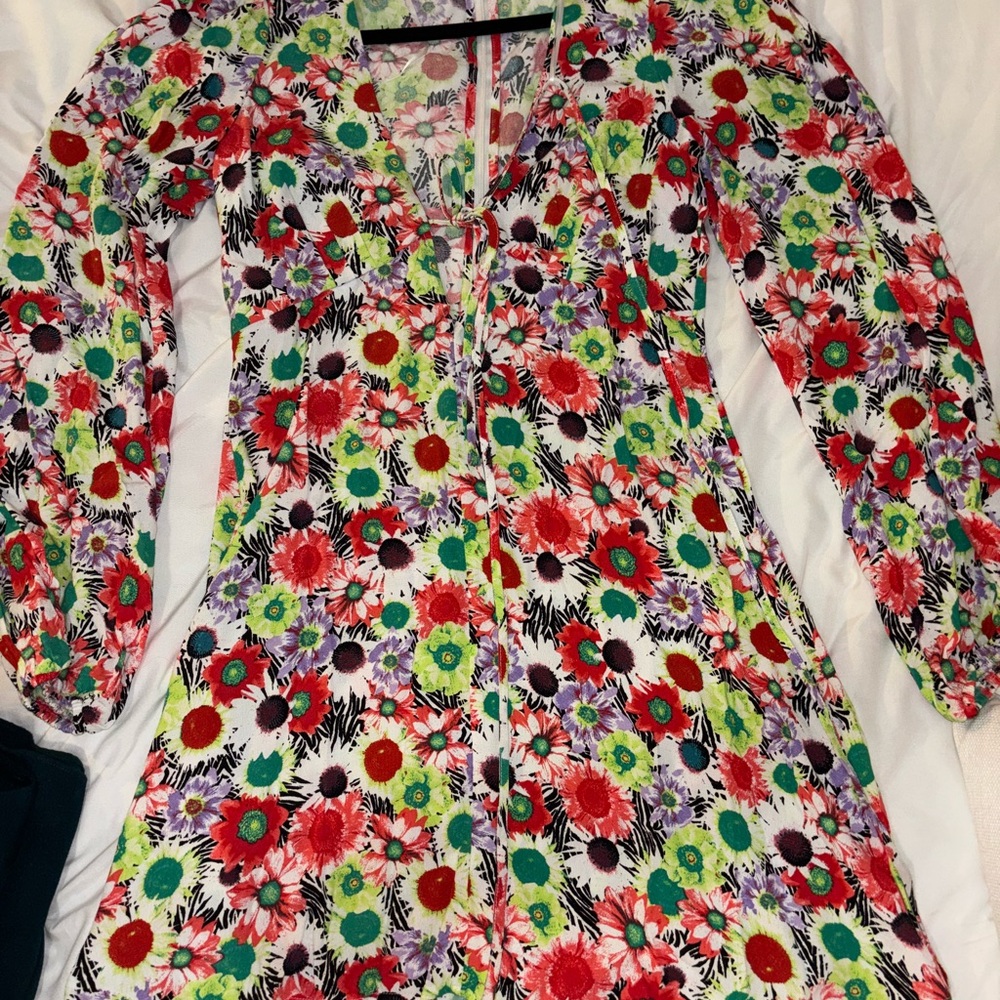 AFRM Multicolor Floral Dress